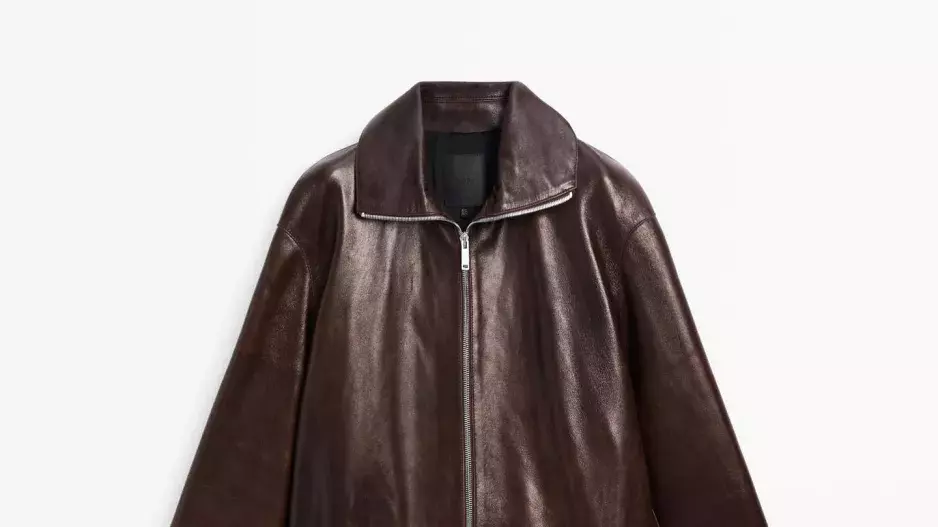 Vintage kabát z kůže napa