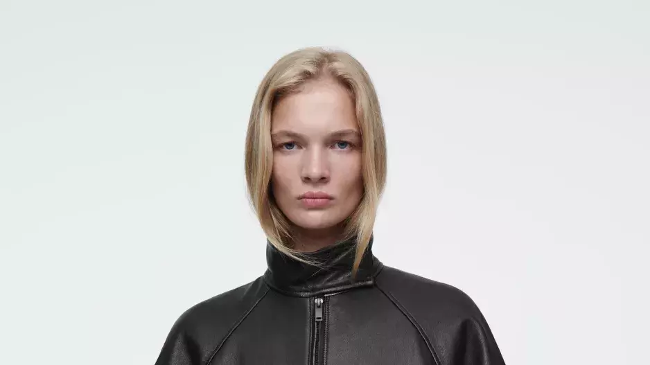 Krátký leather jacket