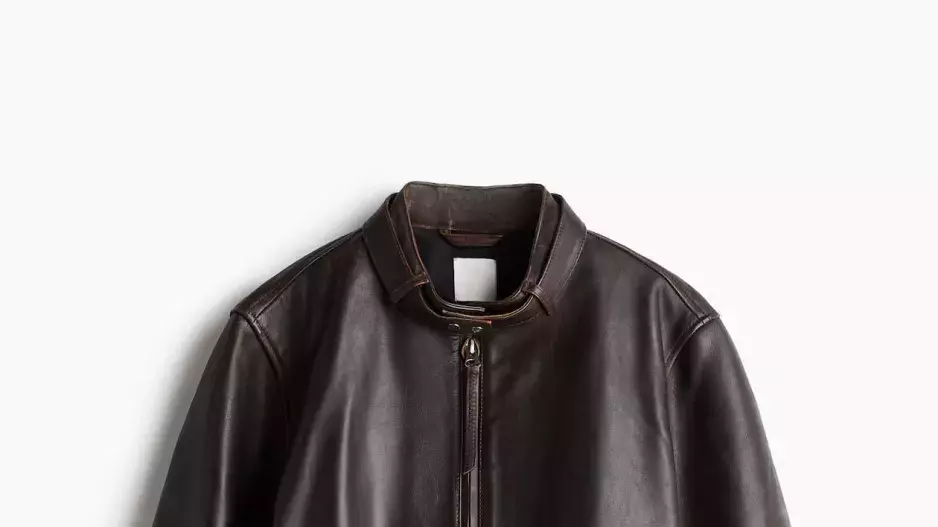 Kožená motorkářská bunda