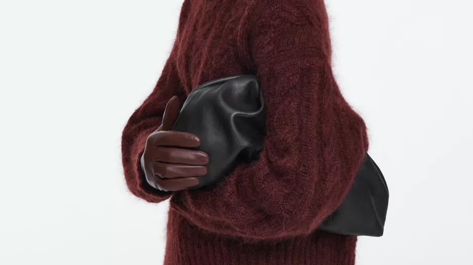 Kožené rukavice s kašmírovým vnitřkem
