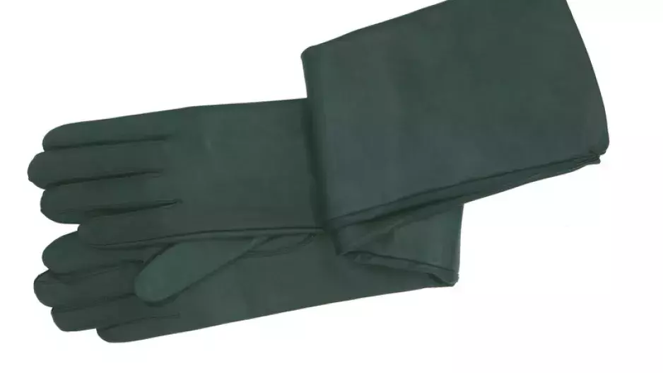 Dlouhé bezpodšívkové společenské kožené rukavice z italské jehnětiny