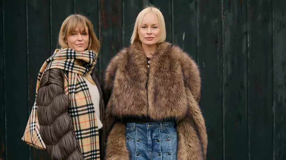 Vintage faux fur, Kodaň, streetstyle FW25 Vintage faux fur, Kodaň, streetstyle FW25