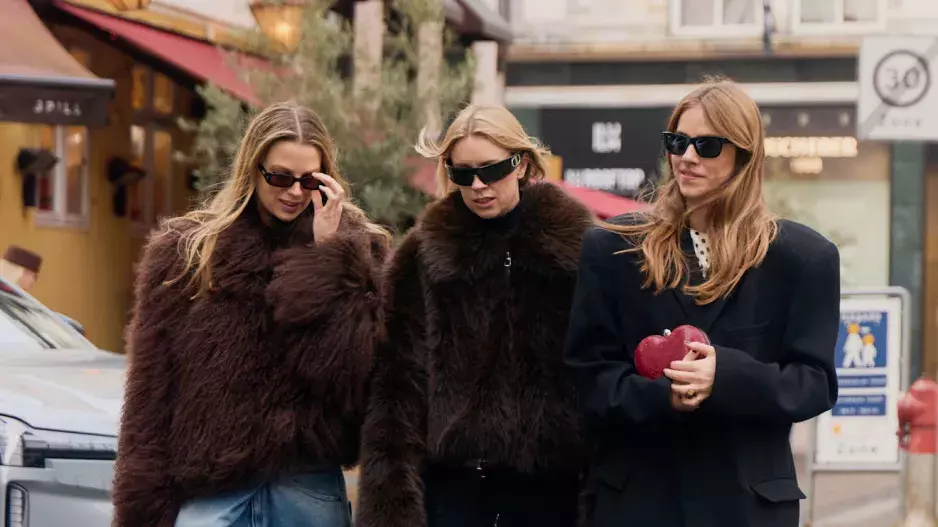 Vintage faux fur, Kodaň, streetstyle FW25 Vintage faux fur, Kodaň, streetstyle FW25