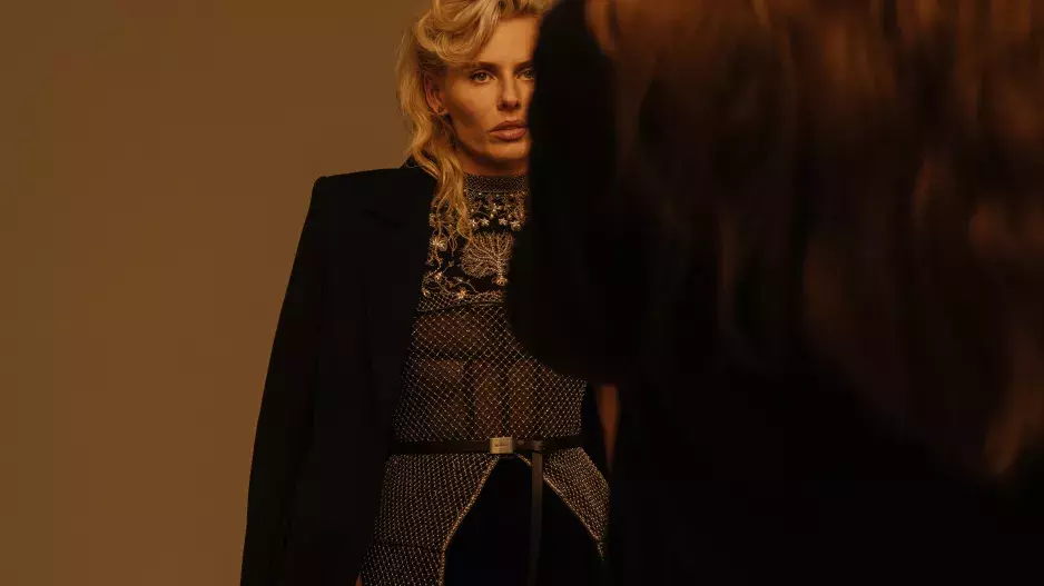 Focení s Lauren Wasser pro únorové vydání ELLE