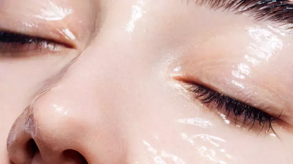 Korejská glass skin