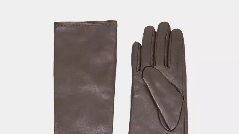 Dlouhé rukavice z kůže Rich Brown