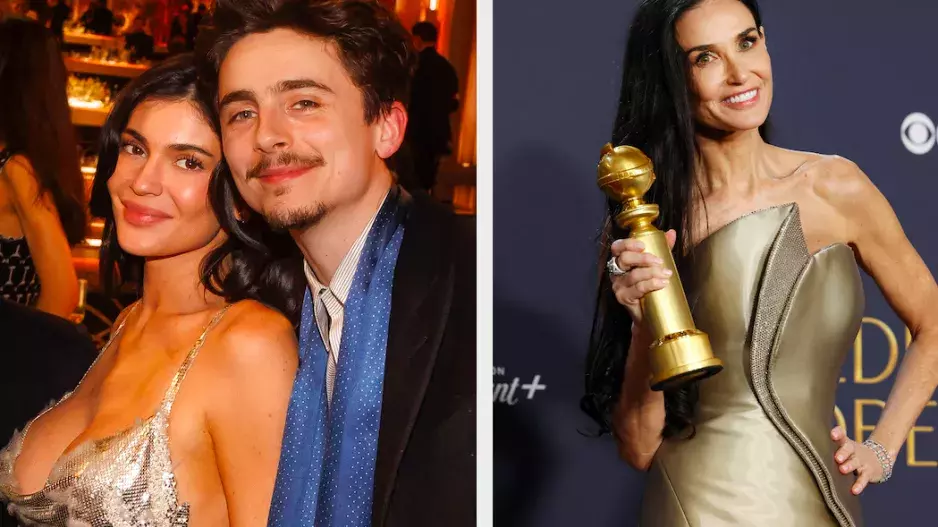 Demi Moore versus Jenner a Chalamet
