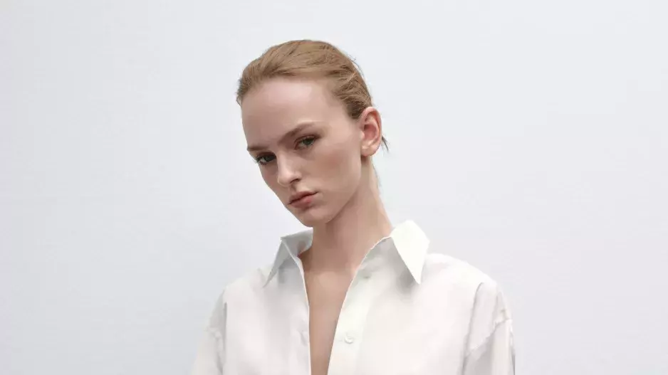Bavlněná popelínová košile oversize Bavlněná popelínová košile oversize