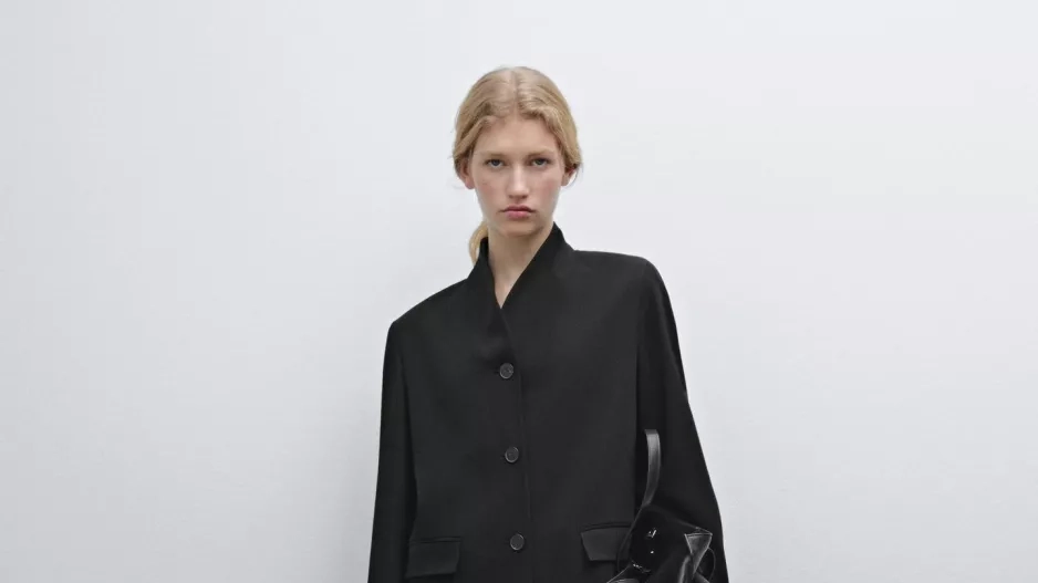 Krepové sako se stojáčkem