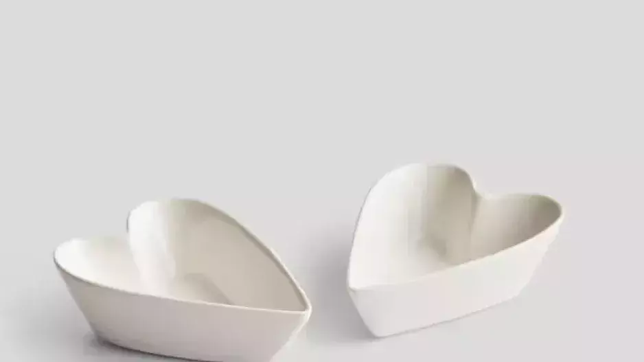 Misky ve tvaru srdce