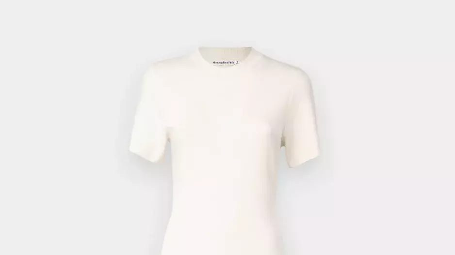 Bílé tričkové šaty