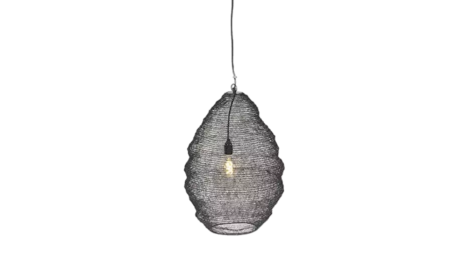 Černá orientální závěsná lampa