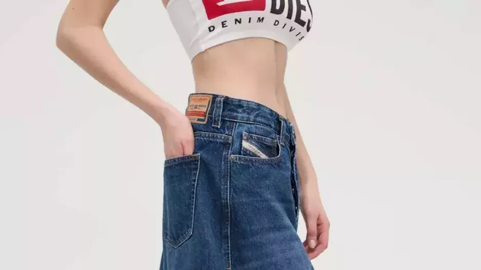 Džínová sukně Diesel DE-PAGO GONNA