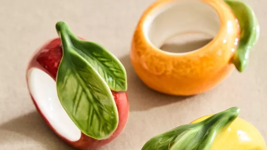 Porcelánové kroužky na ubrousky