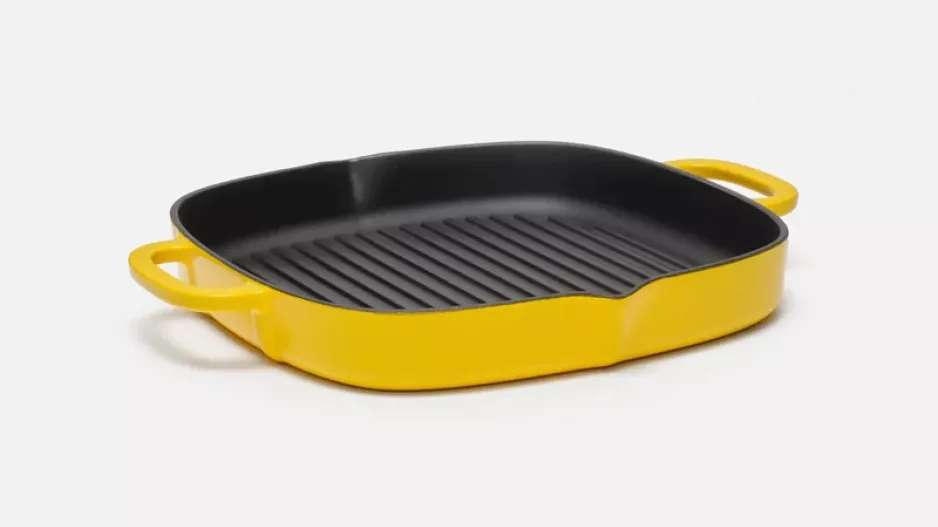 Smaltovaná litinová pánev na grilování Ø 28 cm