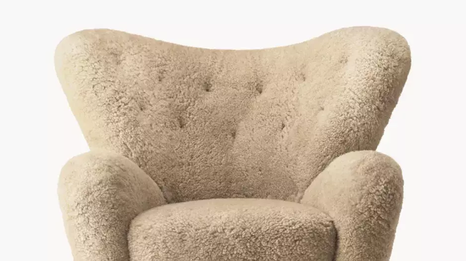 Plyšové křeslo Audo Copenhagen