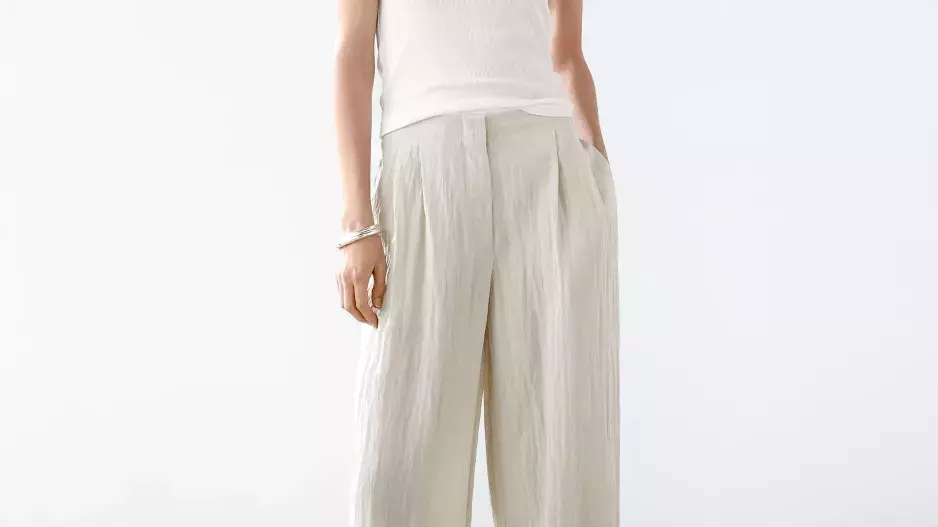 Lněné kalhoty,  Massimo Dutti