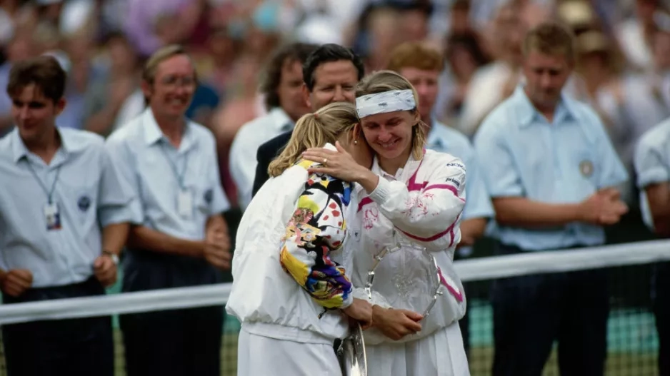 Steffi Graf, Jana Novotná, Wimbledon, 1993 Steffi Graf, Jana Novotná, Wimbledon, 1993