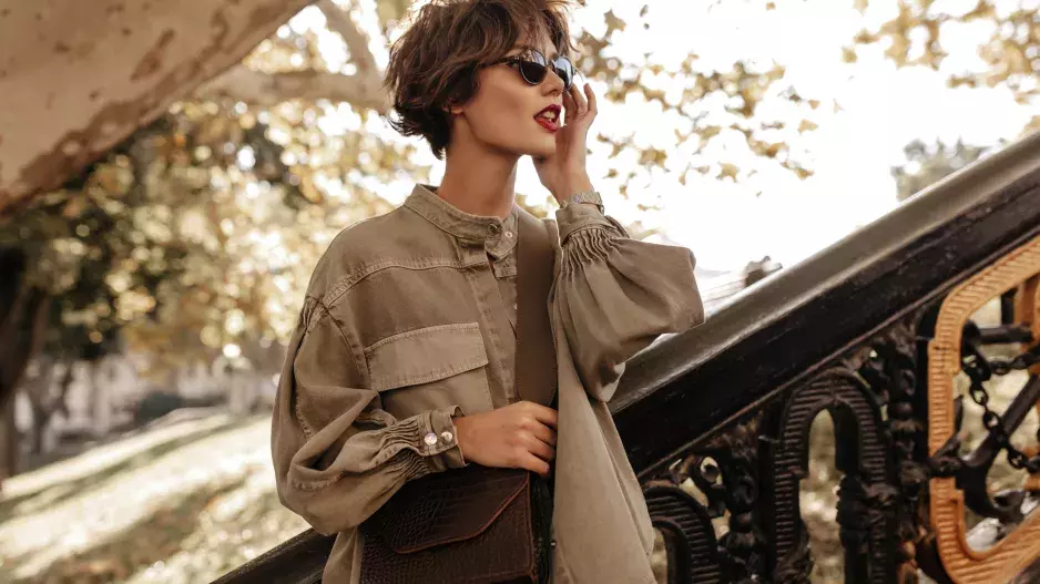 stylová žena na podzim