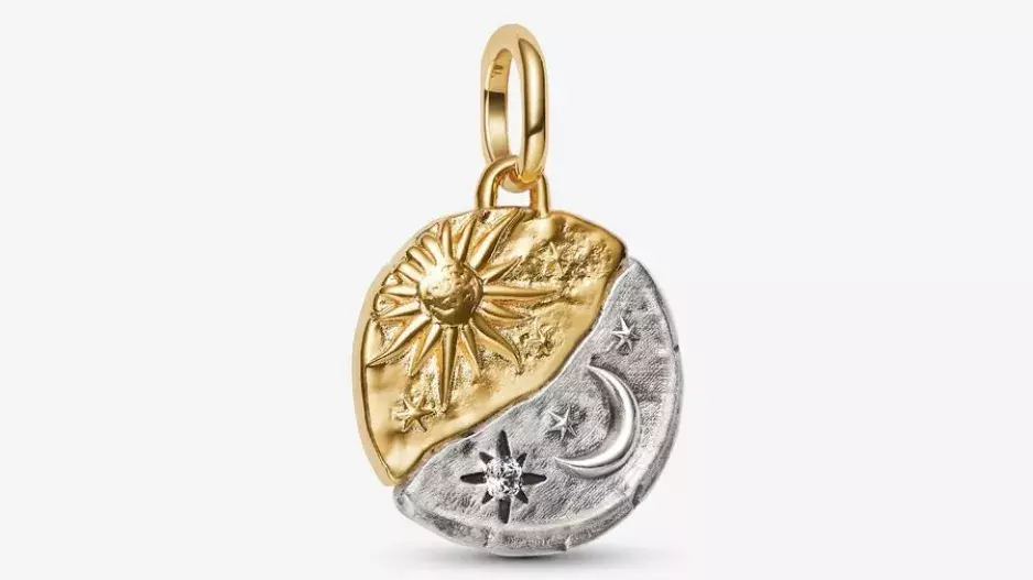 Medailonkový přívěsek Slunce a měsíc