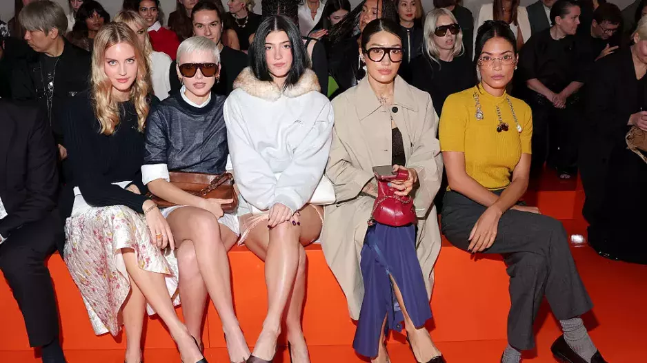 Milan fashion week front row