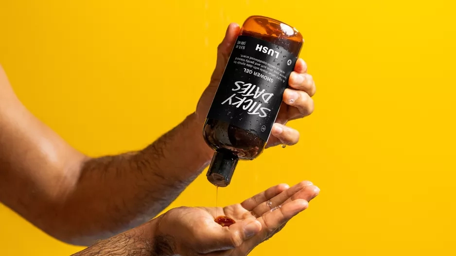 Sticky dates shower gel