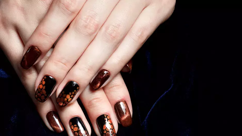 Brown nails