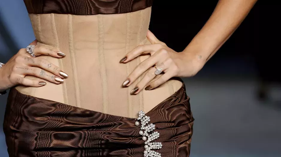 Brown nails