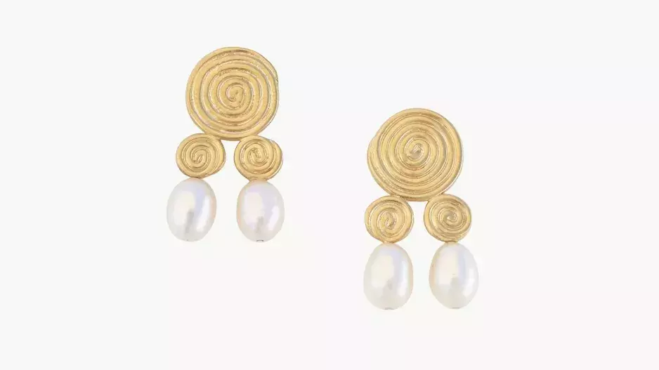 Esme earrings gold plated, Pauline Hagan Esme earrings gold plated, Pauline Hagan