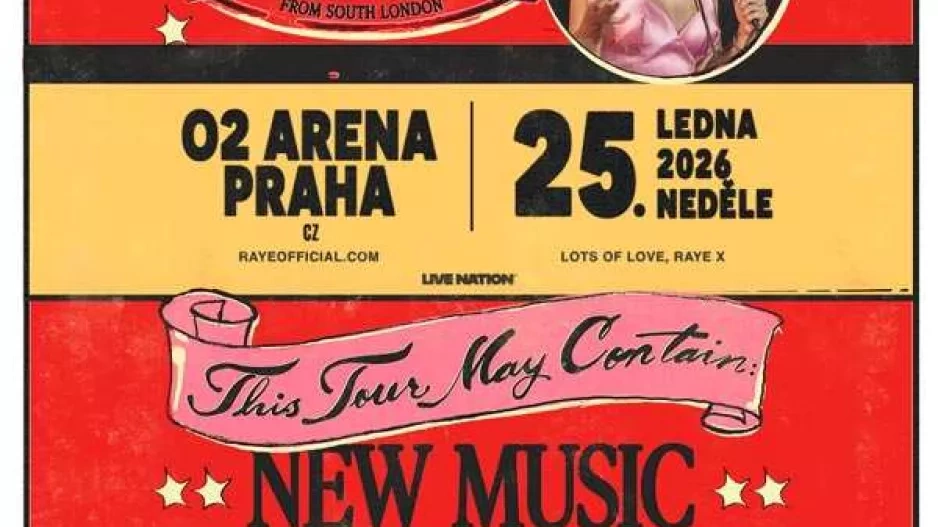 Lístky na koncert Raye - 25. 1. 2026 19:00, O2 Arena