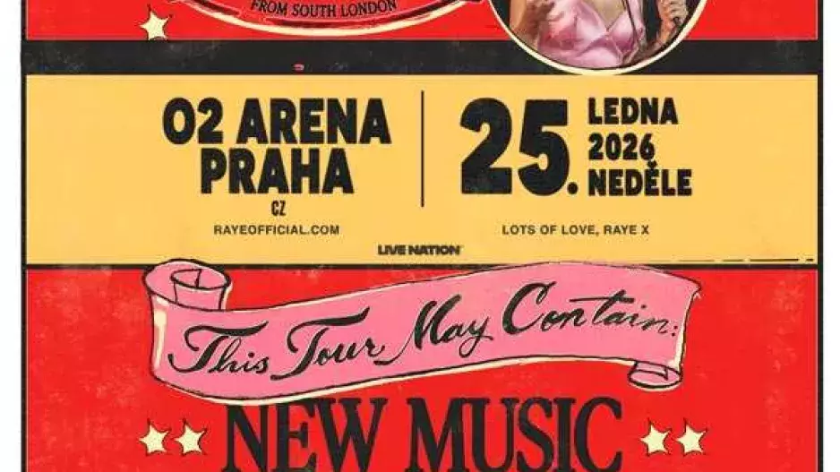 Lístky na koncert Raye - 25. 1. 2026 19:00, O2 Arena Lístky na koncert Raye - 25. 1. 2026 19:00, O2 Arena