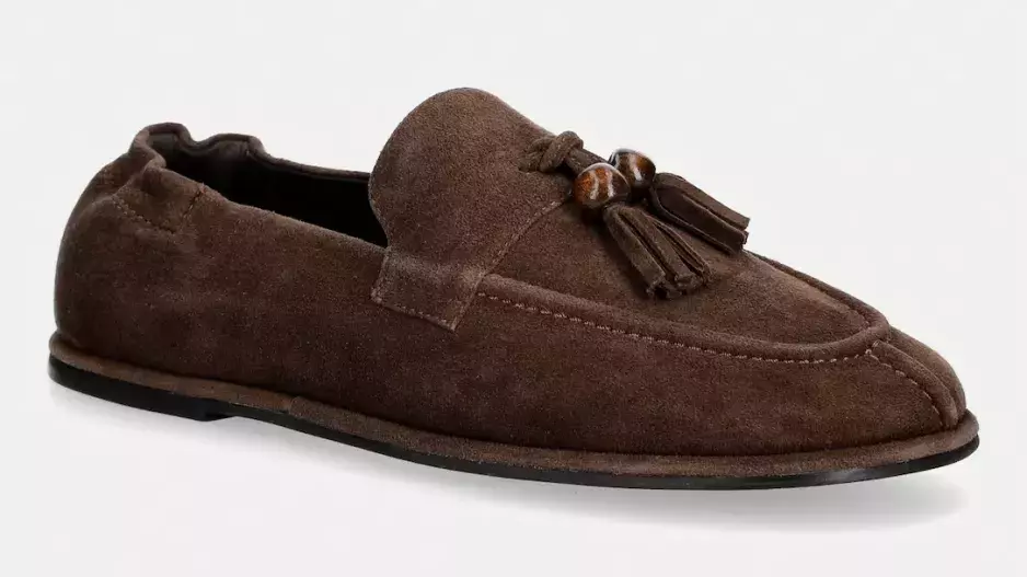 Mokasíny dámské semišové