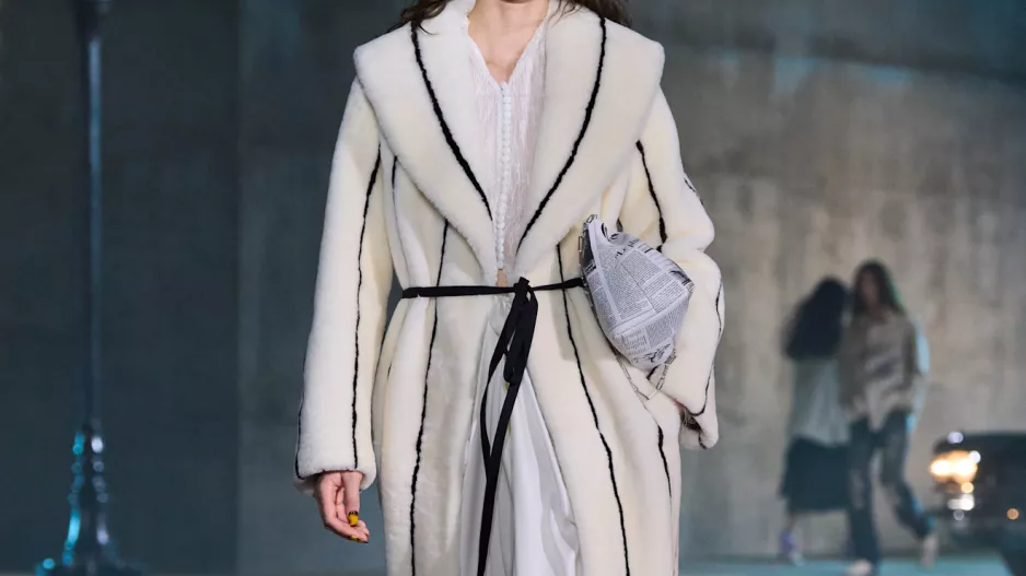 Dior newspaper print