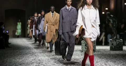 Bottega Veneta Ready to Wear Fall Winter 2023: Třetí Blazyho jednání