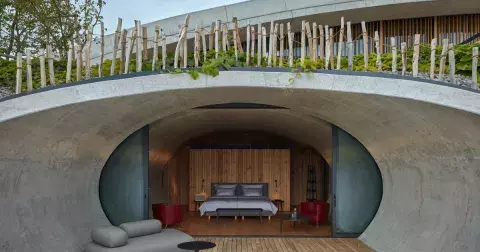 Ve vinařství na Moravě obléká moderní design organickou podobu