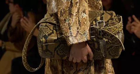 Hadi ovládli módní mola. Naučte se nosit přitažlivý python každý den